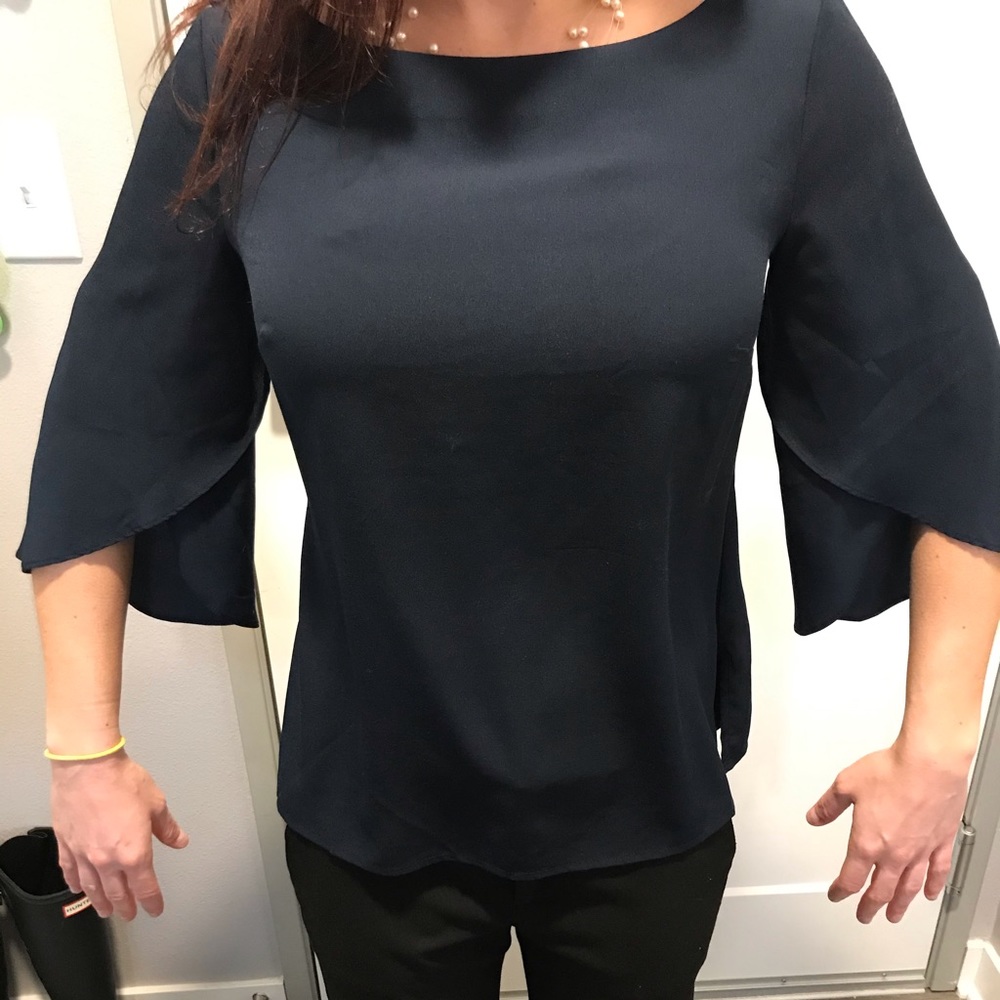 NWOT. Navy blue blouse